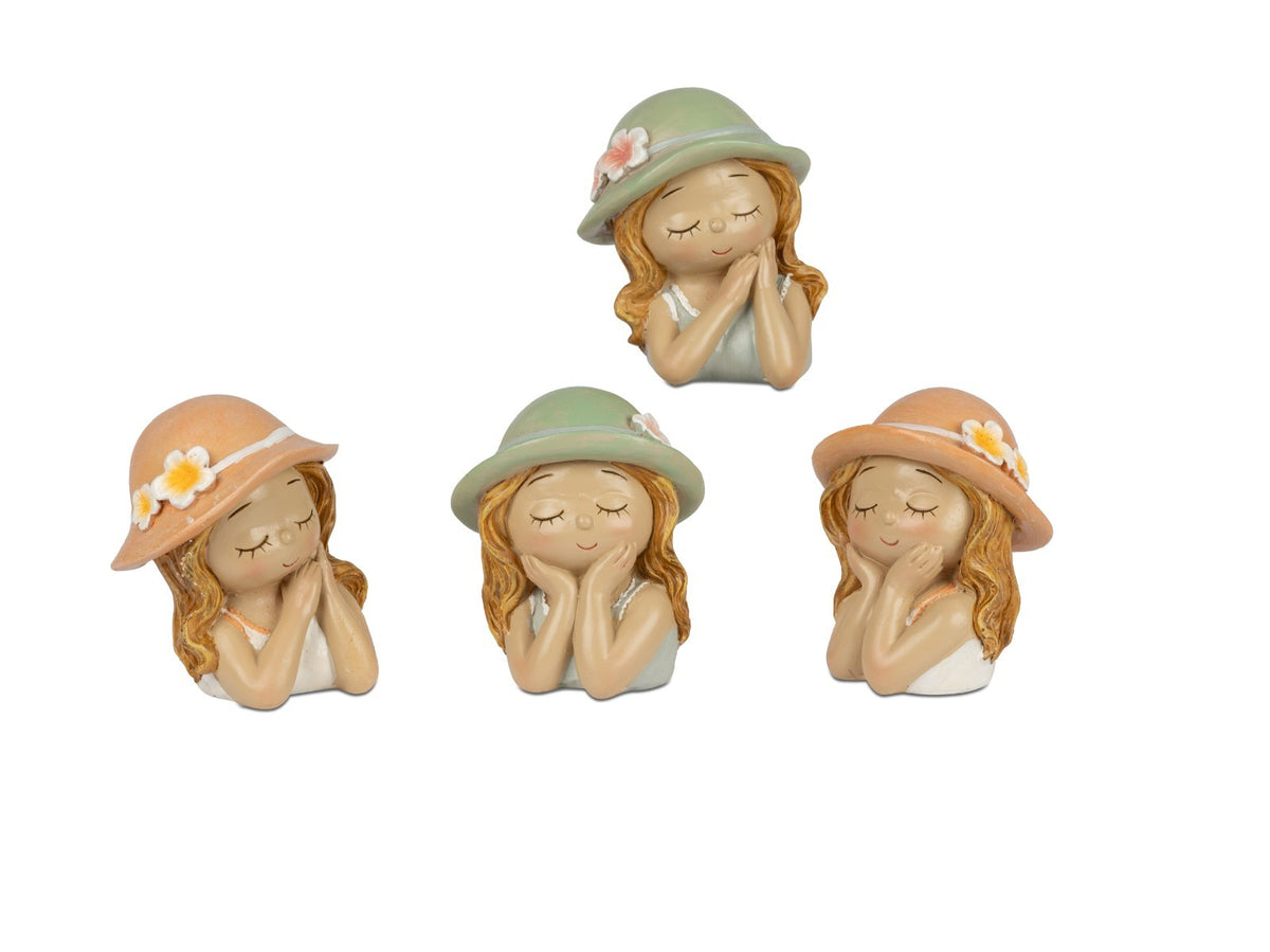 Deko-Büste Kinder Figur Skulptur cm 9 cm Sommer Zeit Formano