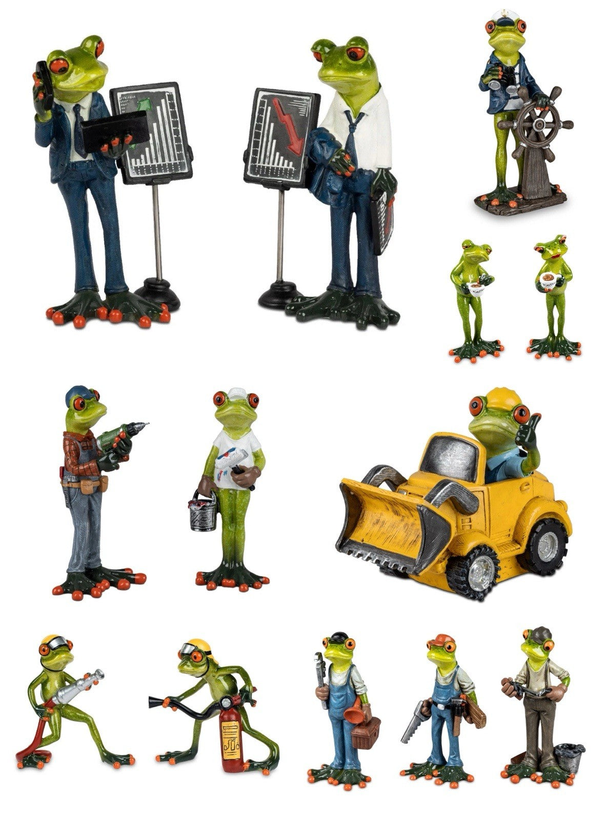 Deko Figur Frosch/ Frösche Beruf / Tätigkeit mit Stil & Persönlichkeit Formano