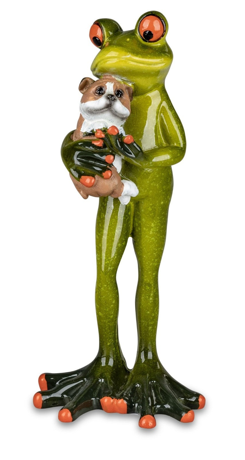 Deko-Figur Frosch sort. mit Hund Katze Froschpaar Sofa Dekofigur Formano