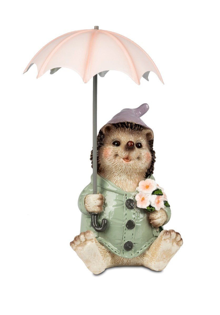 Deko-Figur Igel mit Regenschirm sort. H. 17cm oder 19cm Magnesia Formano
