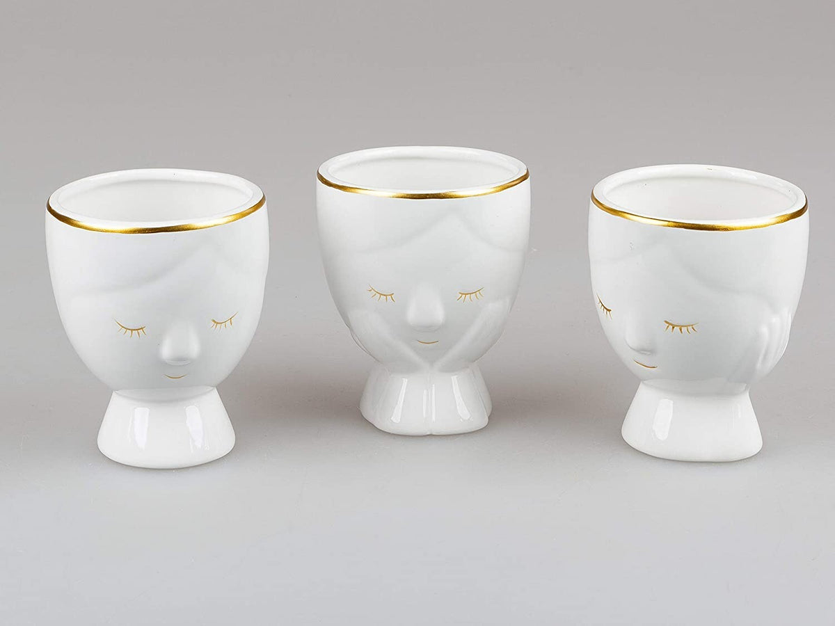 Design Blumentopf 11cm Top Pflanz Kübel Gefäß Töpfe Figur Gesicht Formano