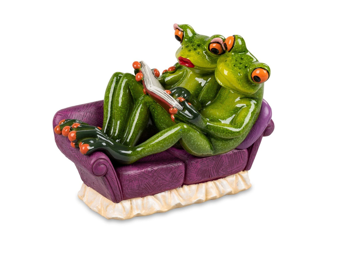 Deko-Figur Frosch Frösche Liebe/ Hochzeit/ Pärchen/ m. Herz Formano