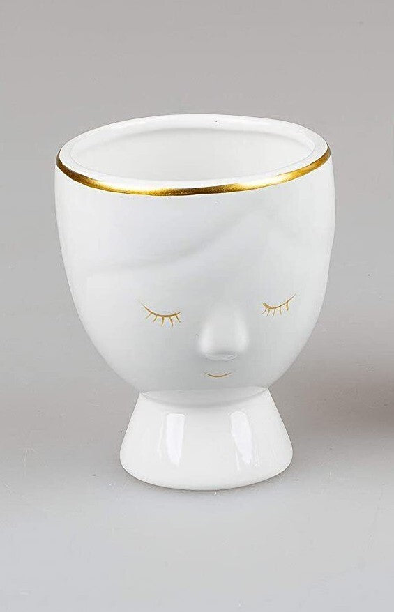 Design Blumentopf 11cm Top Pflanz Kübel Gefäß Töpfe Figur Gesicht Formano