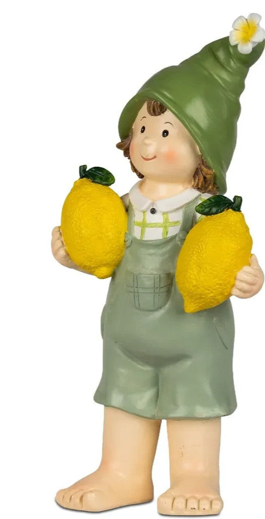 Deko-Figur Sommer Kinder mit Zitronen sort. H. 25 oder 28 cm Garten formano