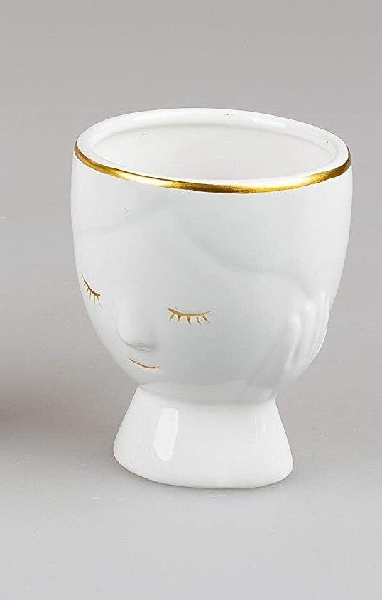 Design Blumentopf 11cm Top Pflanz Kübel Gefäß Töpfe Figur Gesicht Formano