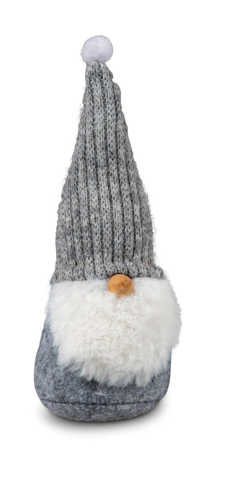 Deko Wichtel 18 cm m. einem weißen Bart + Mütze aus Textil Winterzeit formano