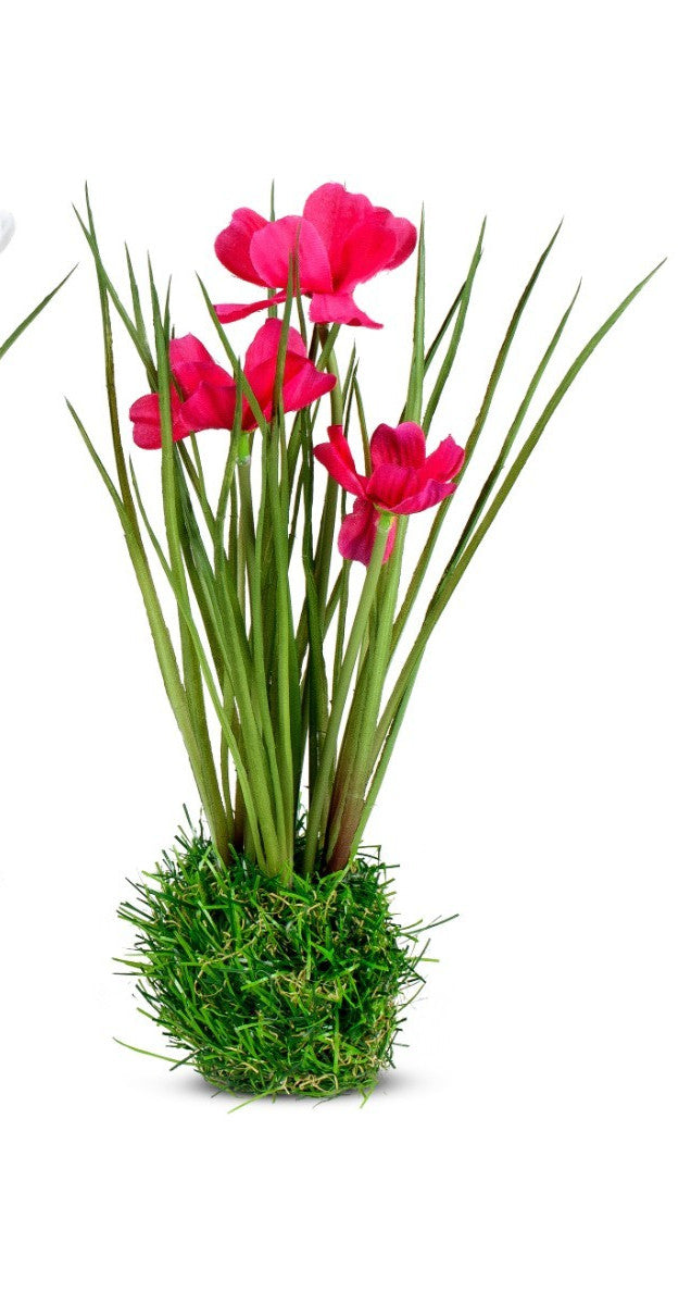 Cosmea sort. 24 cm auf Grassockel Kunstblumen Frühjahr Formano