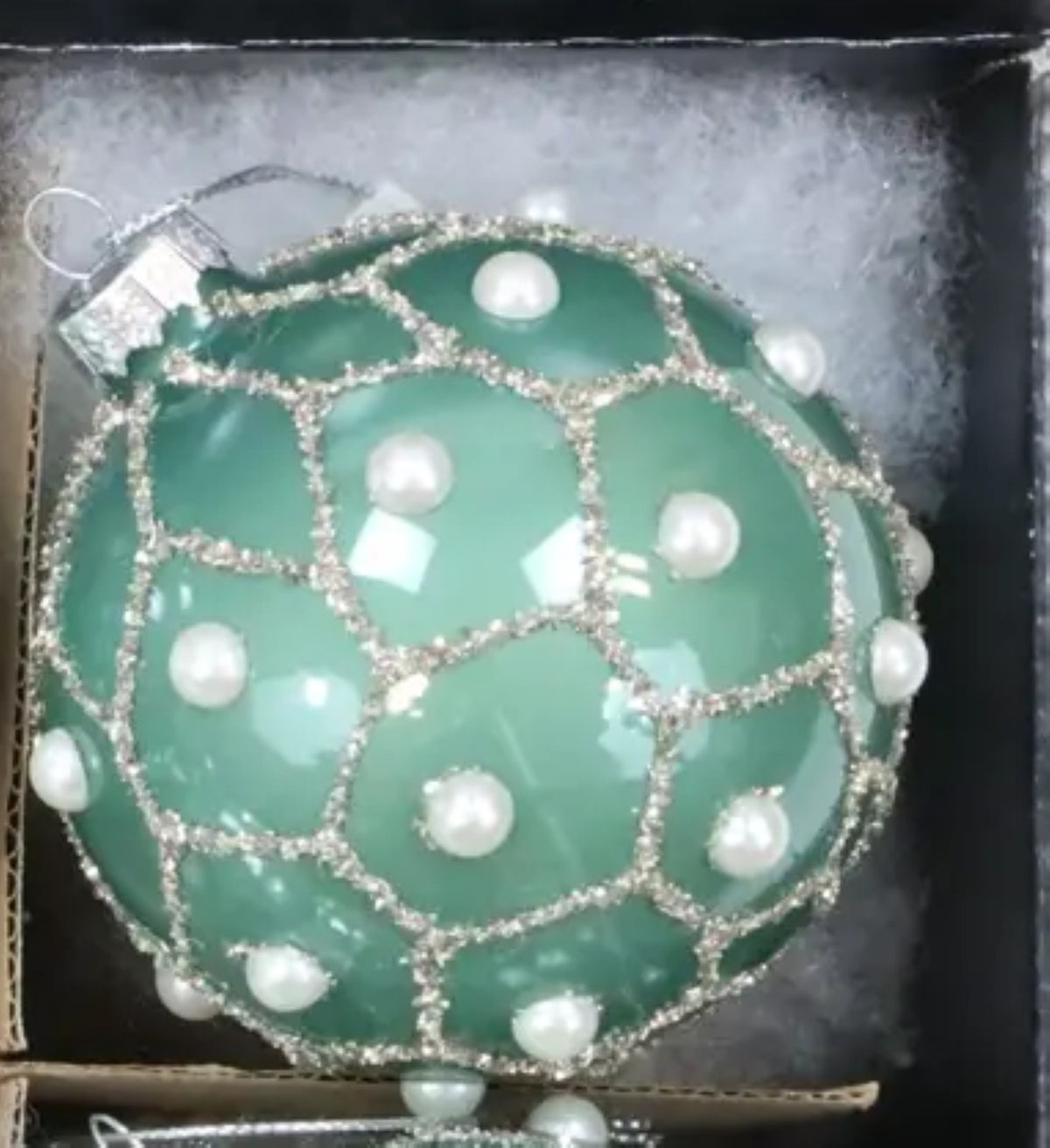 Glas- Kugel Hänger D.8 cm sort. Glasschmuck Weihnachtsbaum-Deko Ornament HOFF