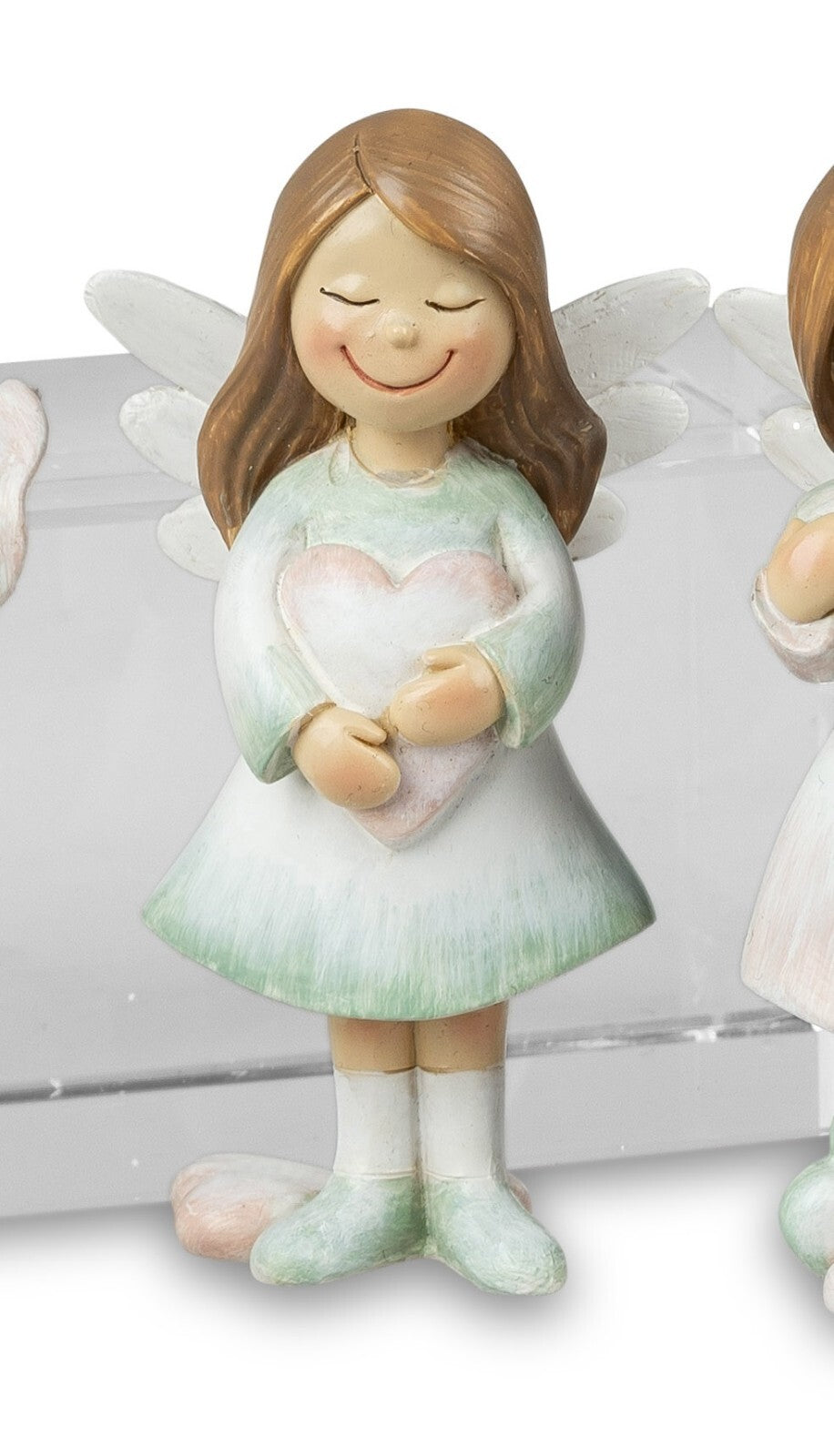 Deko-Figur Schutzengel sort. 10cm handbemalt Engel Figur Formano