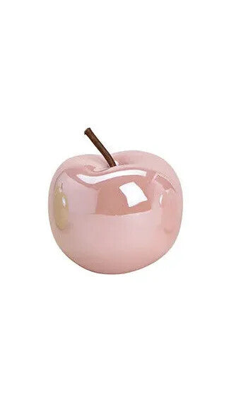 Dekoobjekt Keramikäpfel 9/10cm Deko Apfel grün/pink/weiß Tischdekor G. Wurm