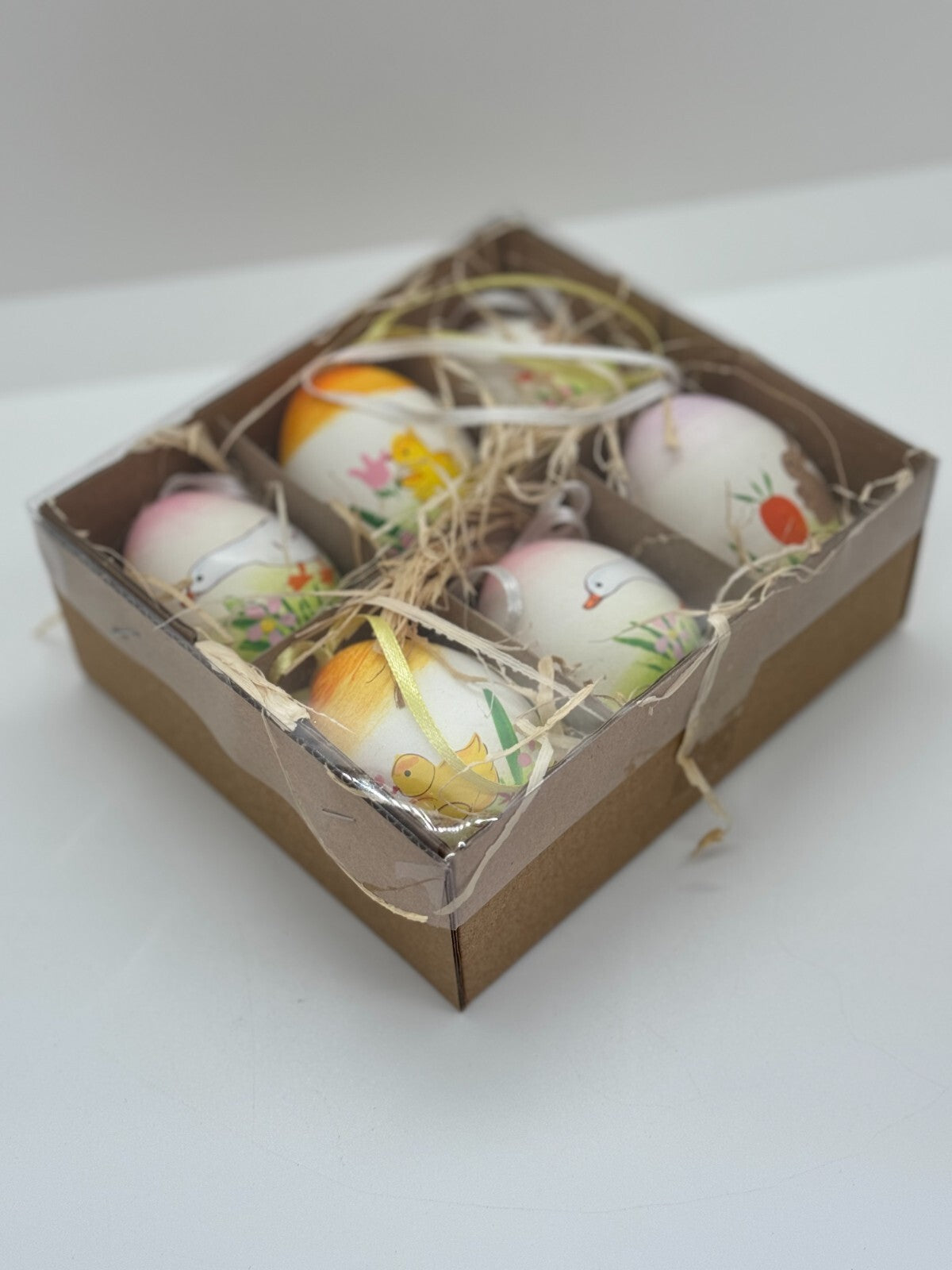 6er Set ECHTE Hühnereier Bunt sort. Eier Osterdeko Frühling G.Wurm