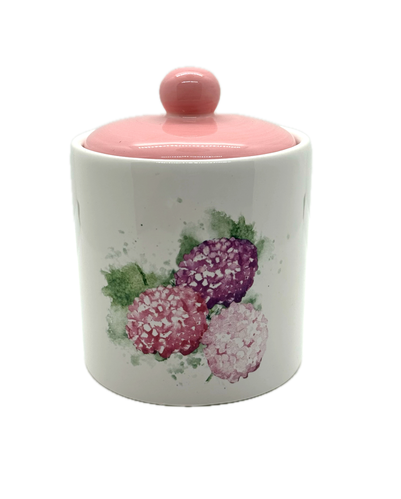 Zuckerdose Marmeladendose mit Blumen aus Keramik H.12,5cm Formano 