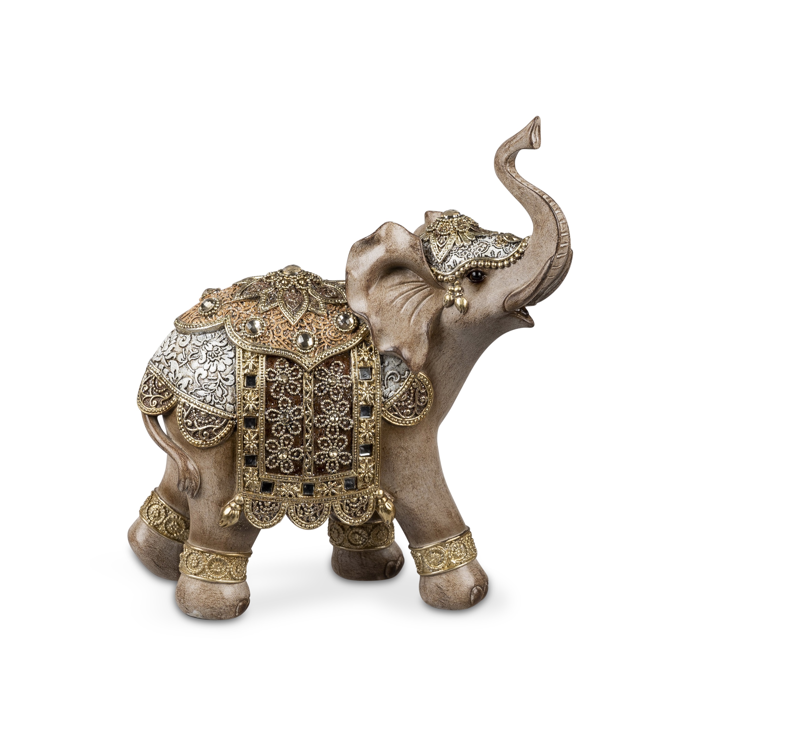 Deko Figur Elefant H. 15 cm Luxor-Braun Tier Figur TREND STYLE Formano