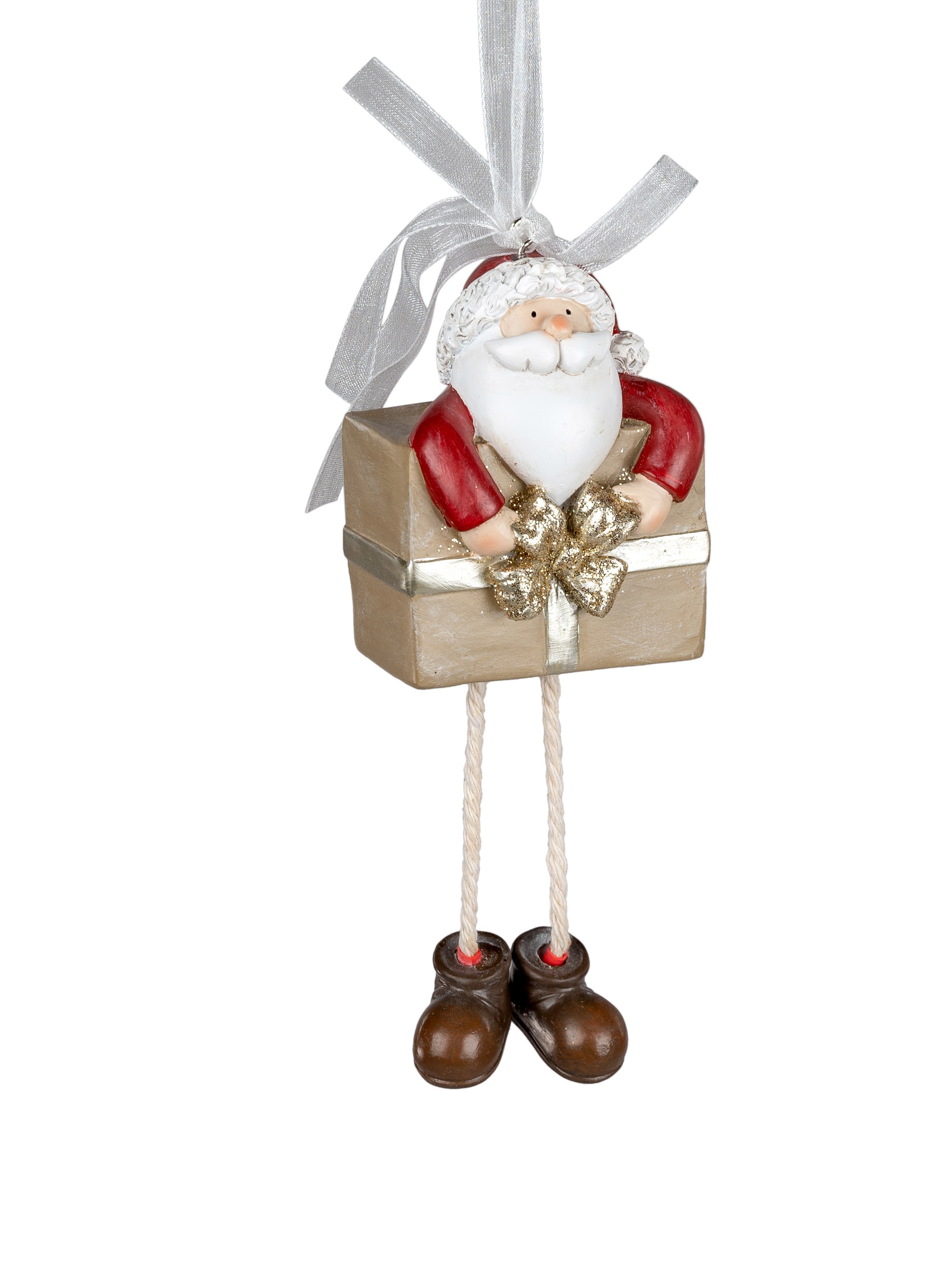 Deko Hänger Kantensitzer Santa 14cm Baumschmuck Winterzeit Formano