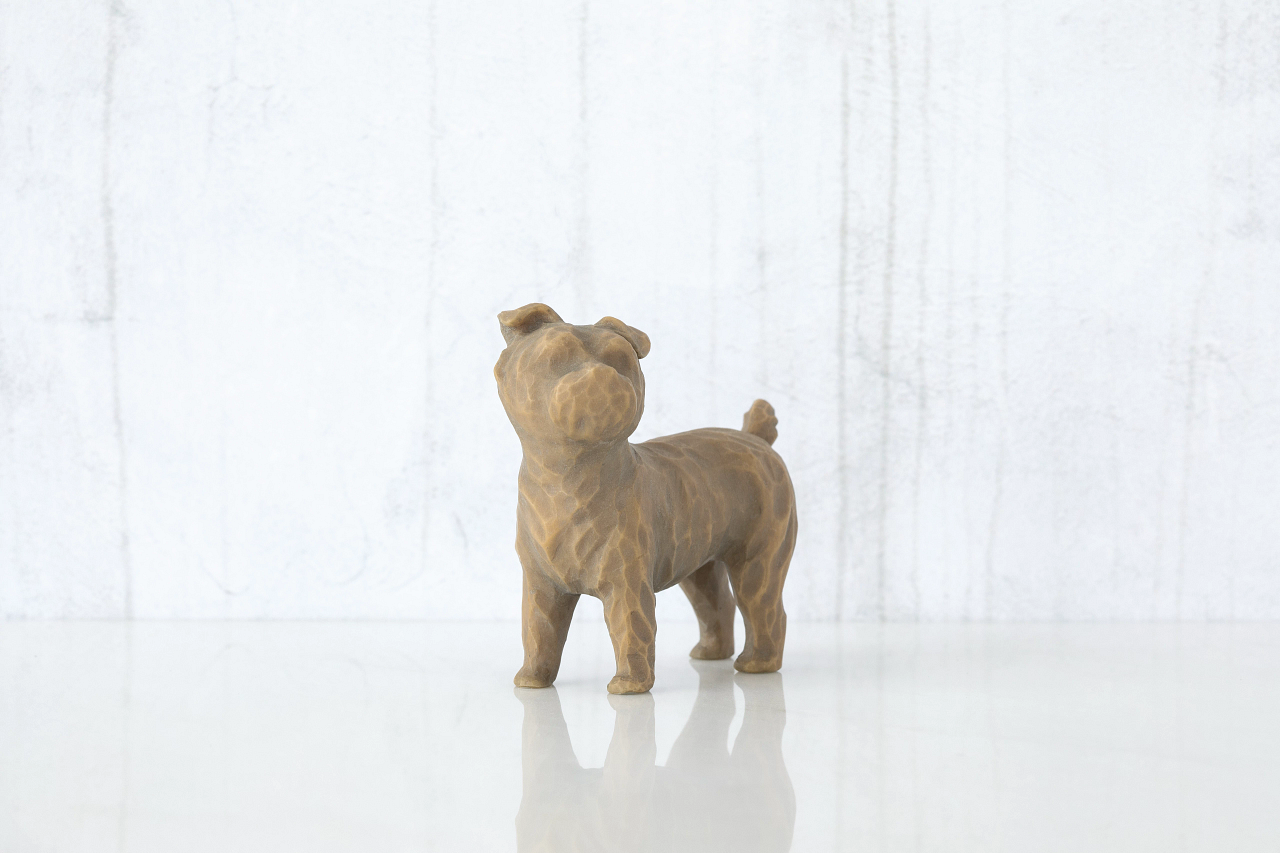 „Love my Dog“ (small, standig) Willow Tree Figur Ich liebe meinen Hund (klein, stehend)