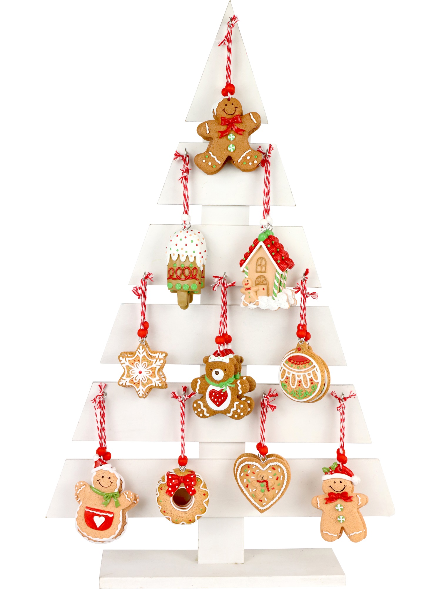 Lebkuchen-Anhänger sort. Christbaumschmuck Weihnachtshänger Weihnachtsbaum-Deko Winterzeit HOFF