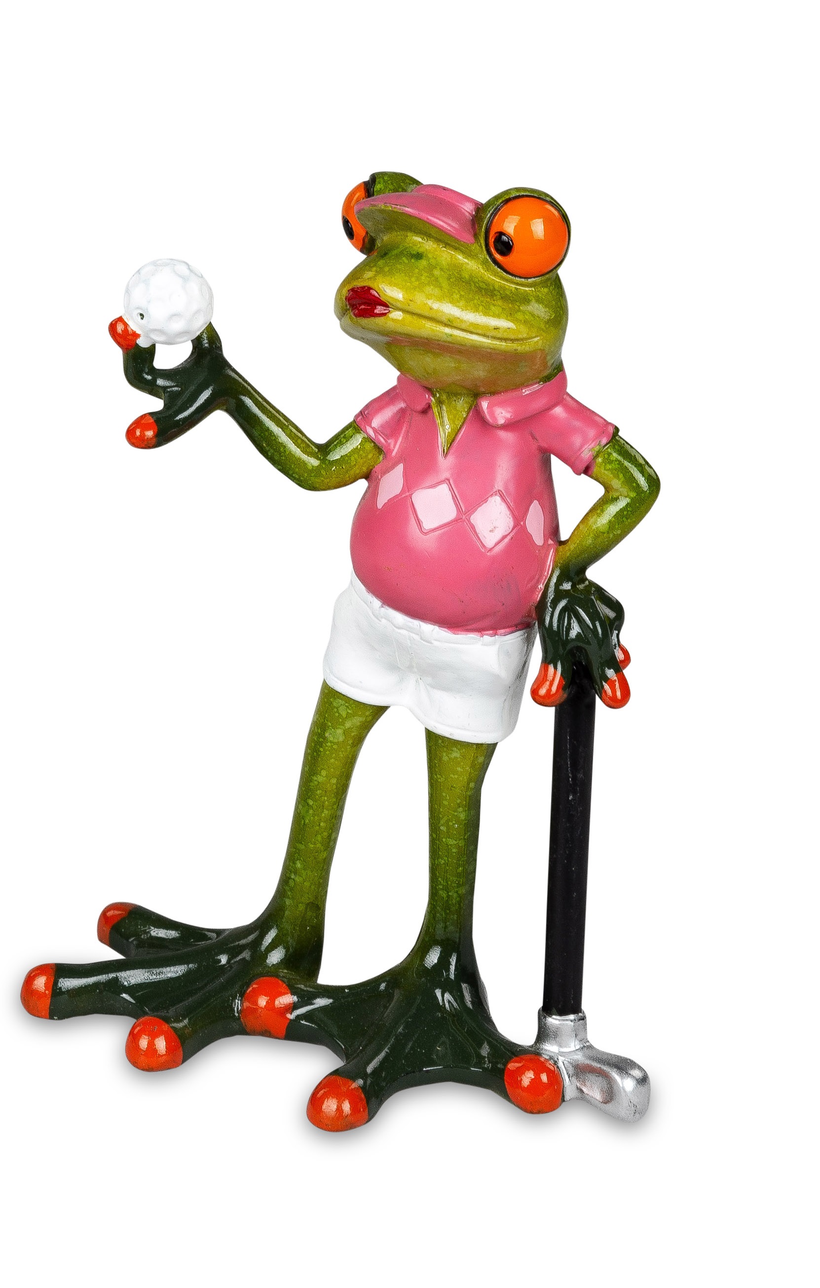 Deko Figur Frosch Hobby "Golf" Golfspielerin Froschhausen Formano