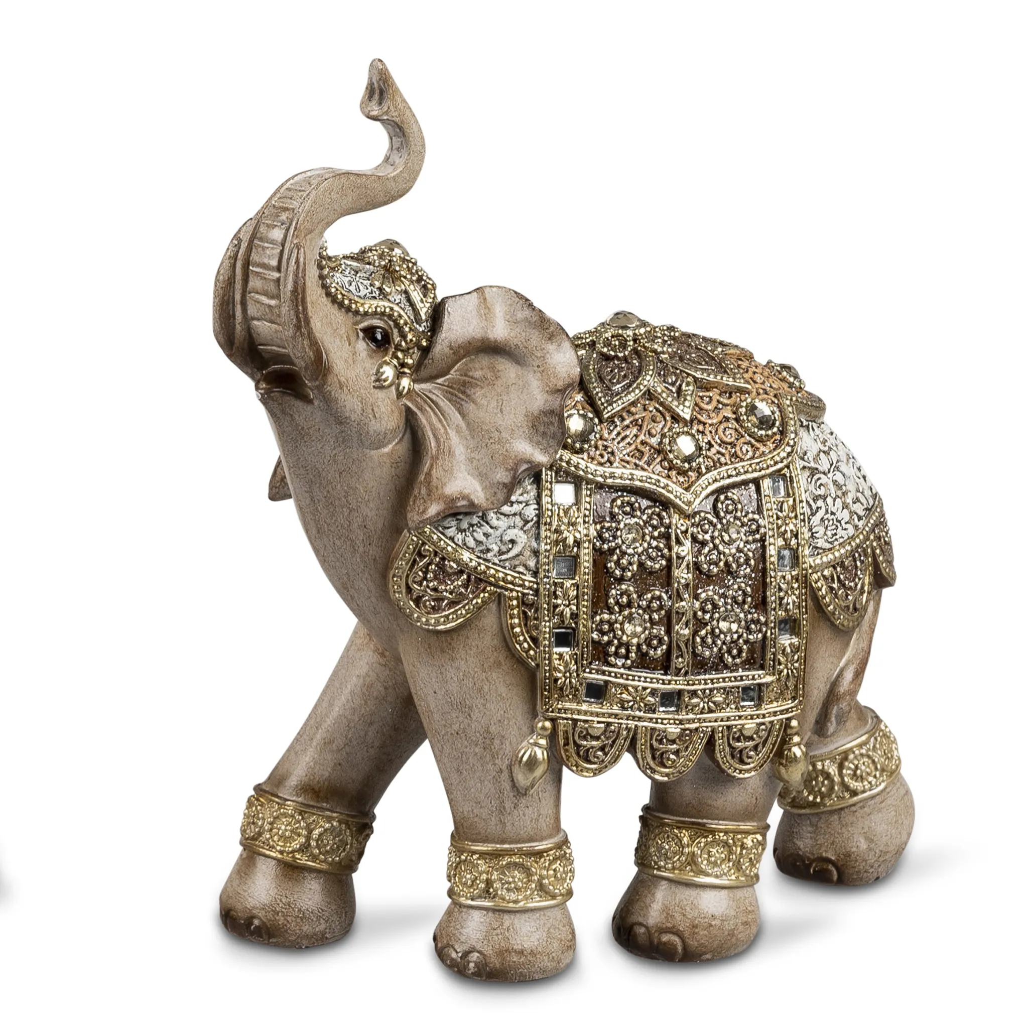Deko Figur Elefant H. 21 cm Luxor-Braun Tier Figur TREND STYLE Formano