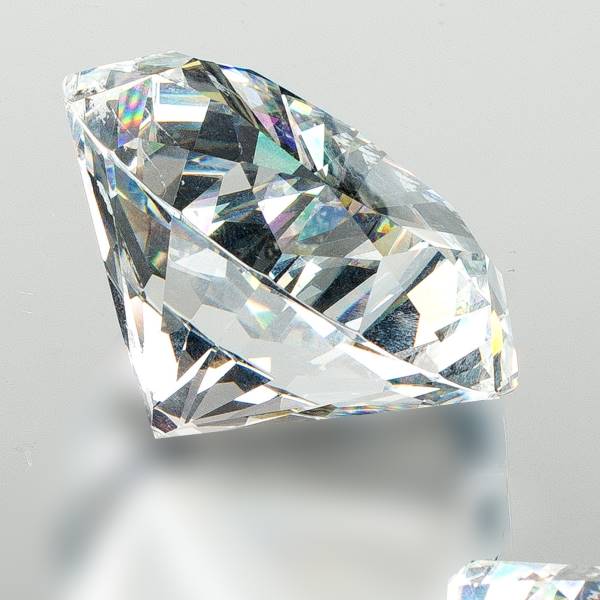 Deko Diamant D.5cm klar Glas geschliffen Streu Deko Tischdeko Formano