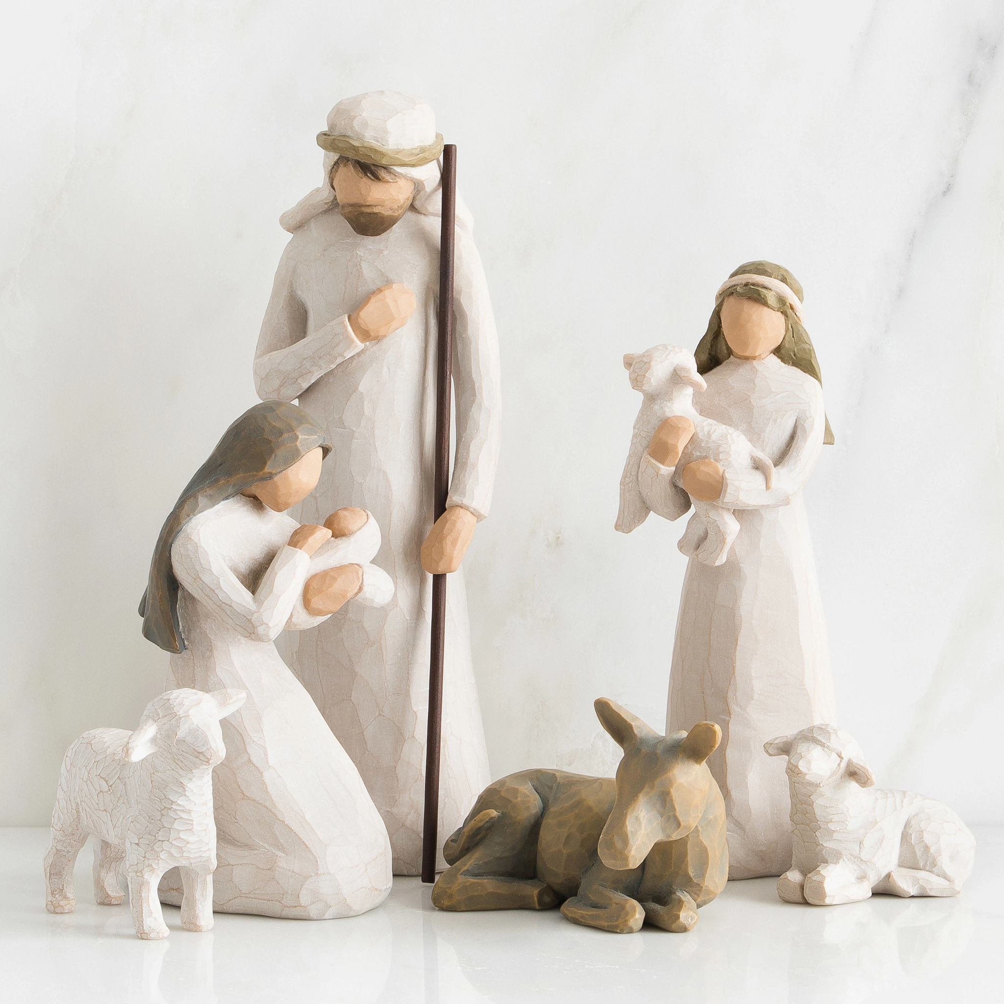 6tlg. SET- Krippenfiguren „Nativity“Geburt Christi Willow Tree 