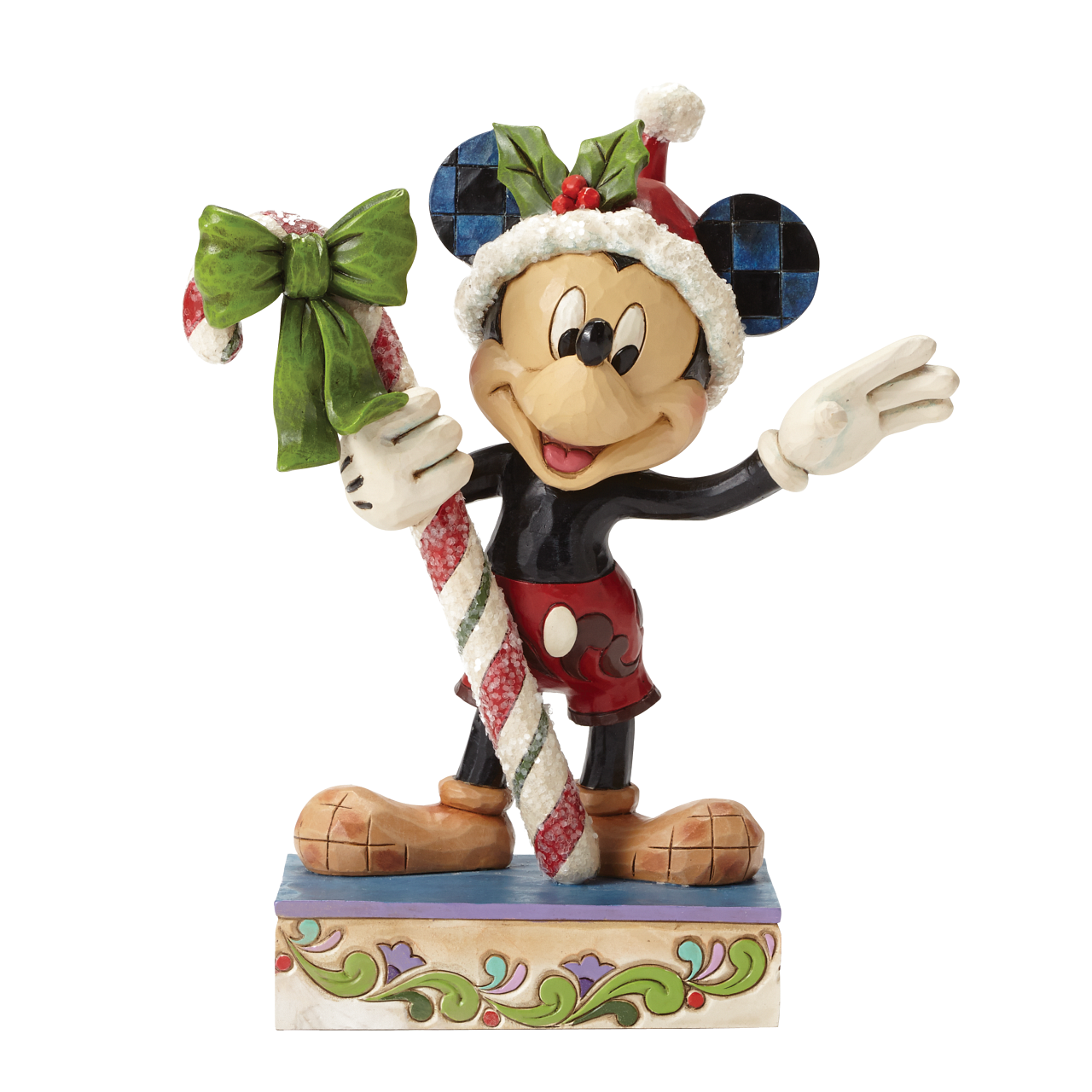Deko Figur Mickey Mouse Weihnachtsfigur „süßer Gruß“ Disney-Traditionen bei Jim Shore