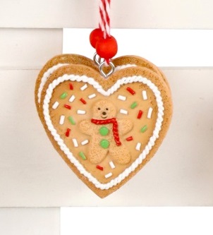 Lebkuchen-Anhänger sort. Christbaumschmuck Weihnachtshänger Weihnachtsbaum-Deko Winterzeit HOFF