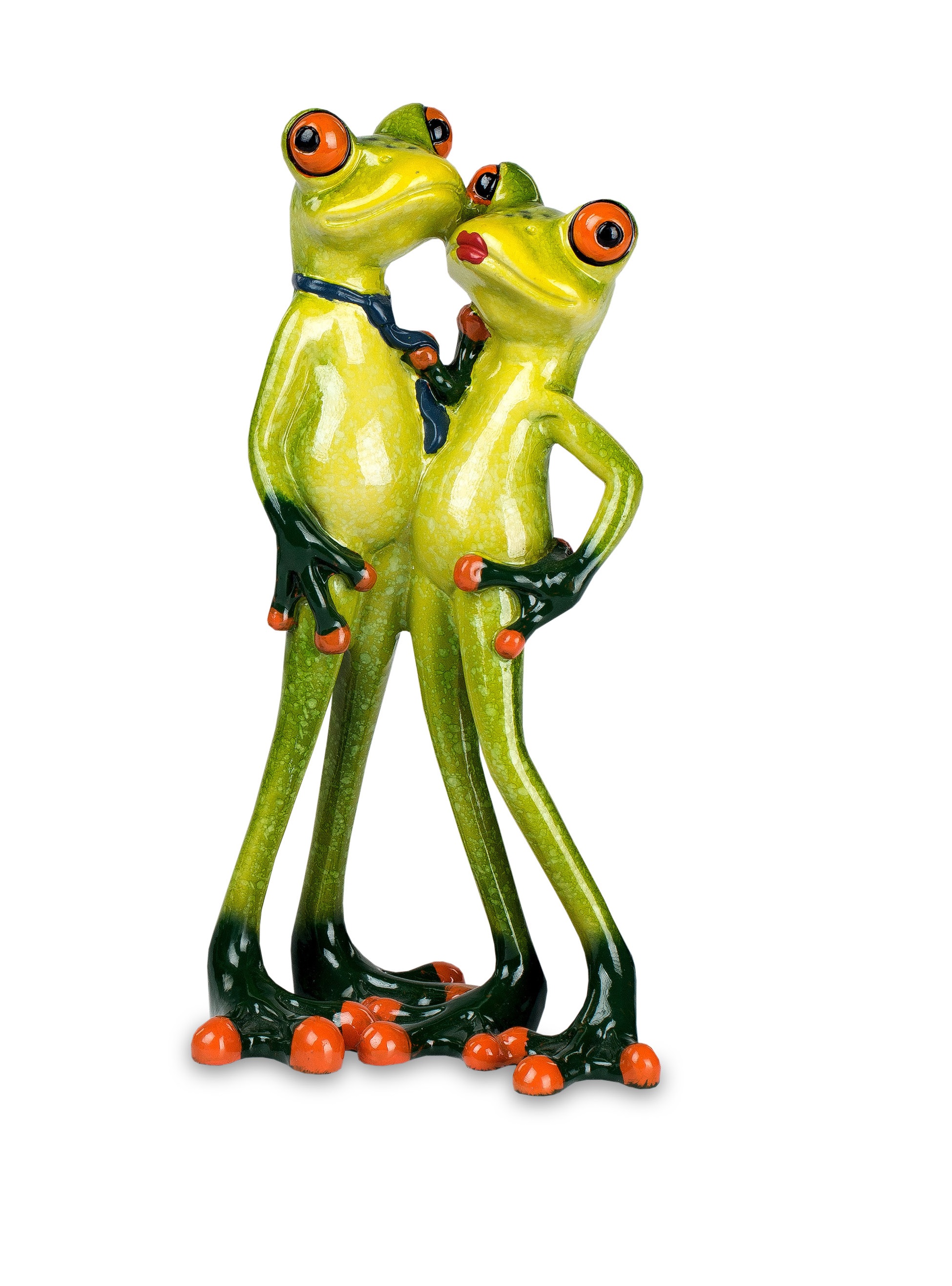 Dekofigur Froschpaar „Kisses“ B  H.18 cm Formano