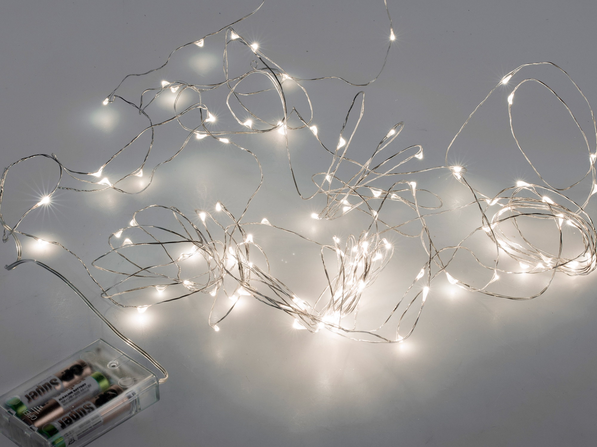 LED-Lichterkette L. 280cm mit 30 LED-Lichter warm weiß LED Girlande Formano