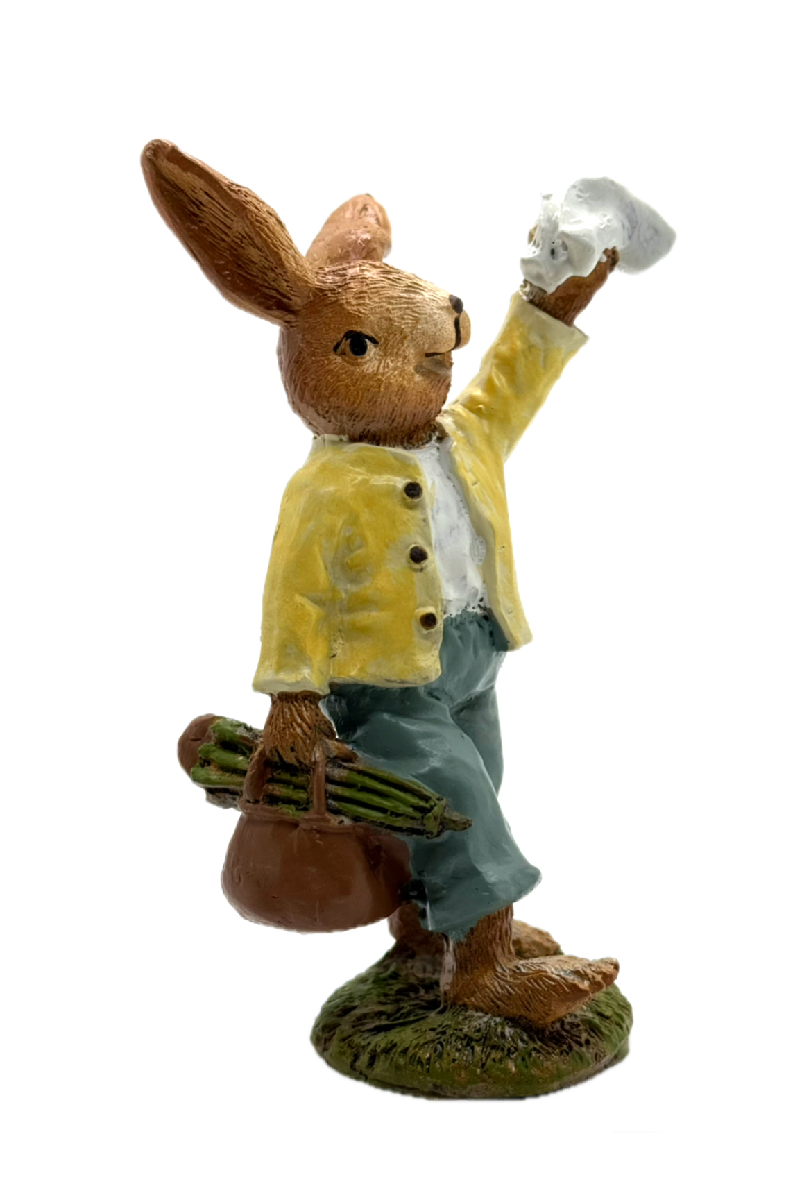 Deko-Figur Oster Hase Junge H. 11 cm aus Kunststein Ostern/ Frühjahr Formano