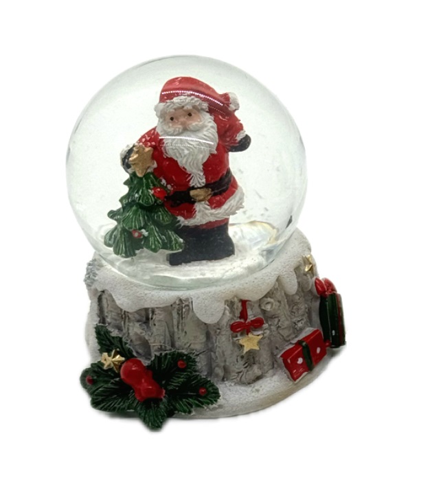 Schüttelkugel 6,5cm  Weihnachtsmann Schneekugel Variante 1 Winterzeit Forman