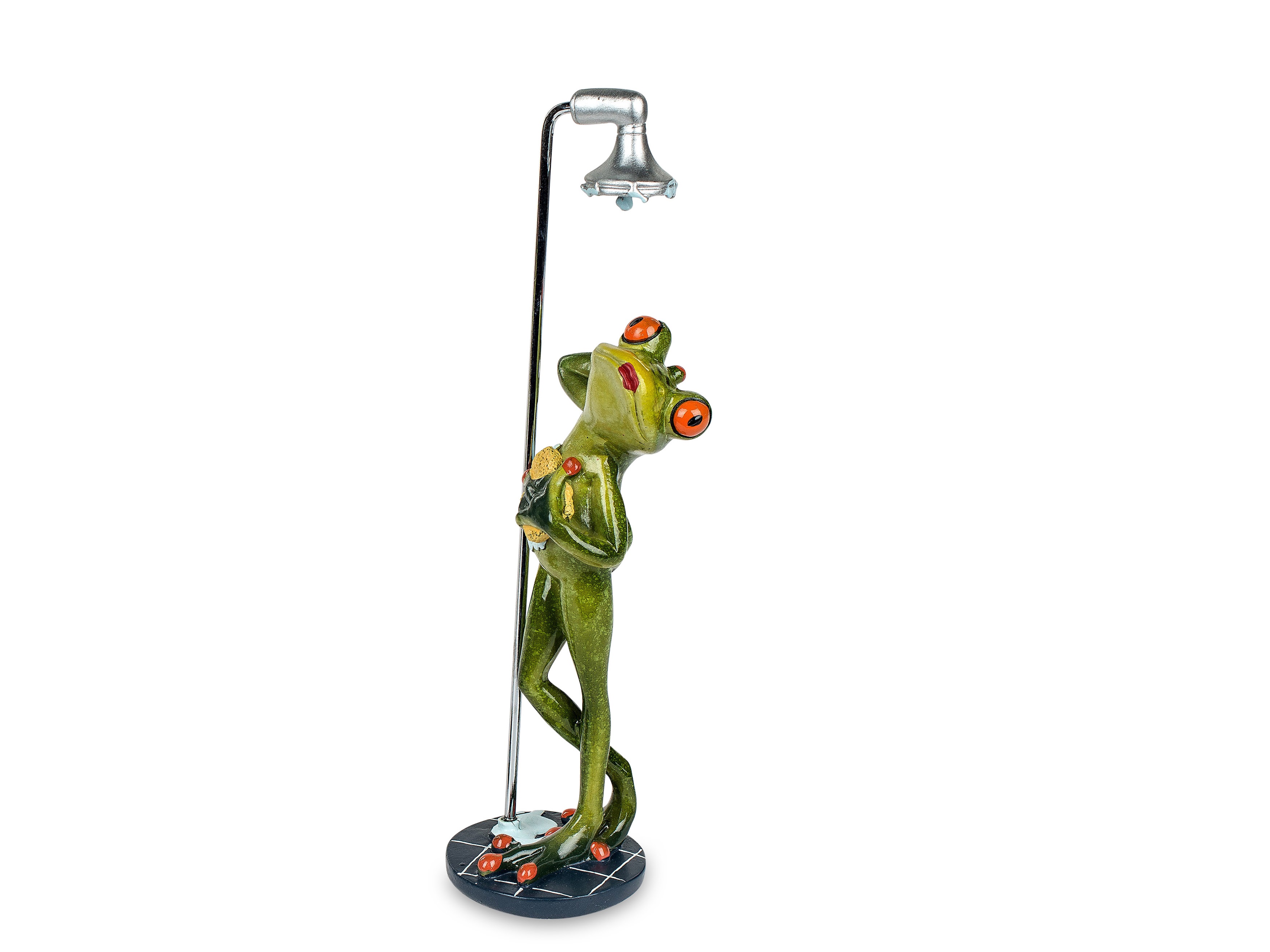 Dekofigur Frosch Froschfrau in der Dusche Badezimmer Froschhausen Formano