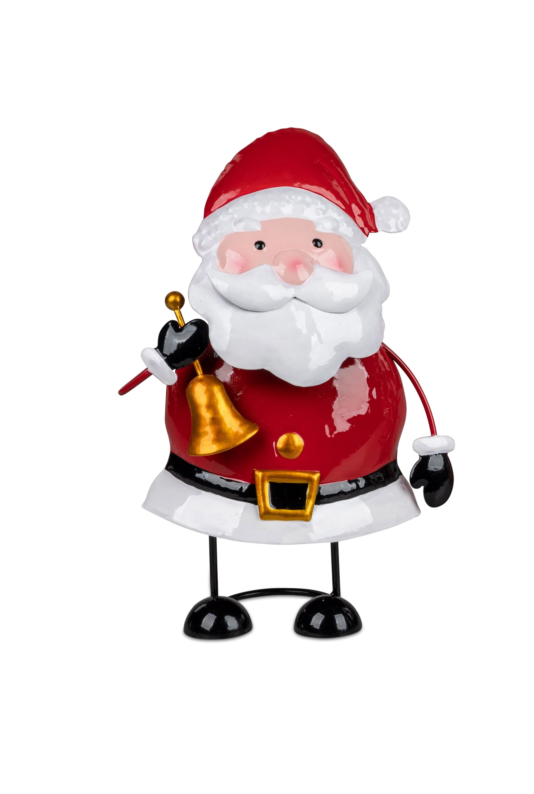 Deko Figur Santa  wackelt H. 21 cm  Metall Winterzeit formano