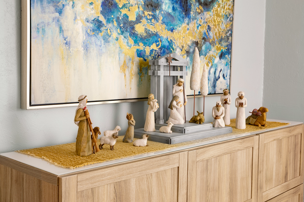 „The Holy Family „Willow Tree Figur Heilige Familie Krippe