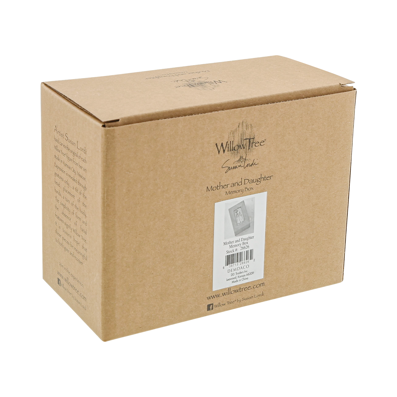 Aufbewahrungsbox "Mother and Daughter“ 13,5cm für Mutter und Tochter- geformte handbemalte Deko-Box Willow Tree