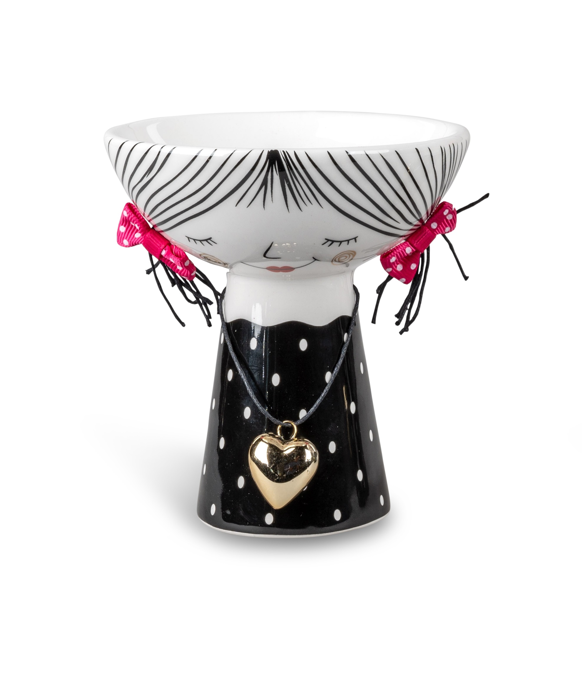 Dekoschale Snackschale 12 cm Trend Style In Schwarz-Weiß Formano