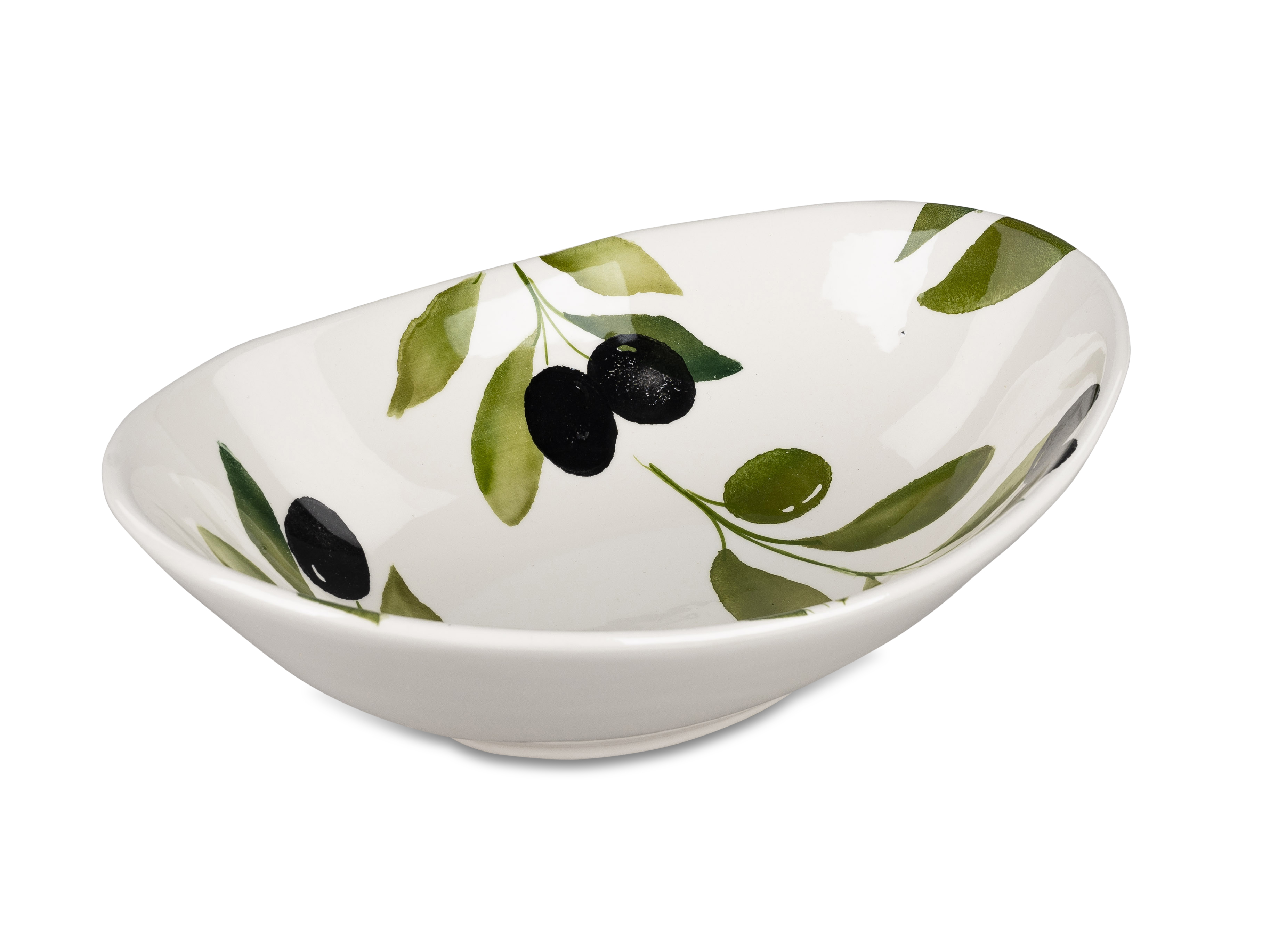 Deko Schale Oval 33 x 24cm Oliven - Dekor Geschirr Formano