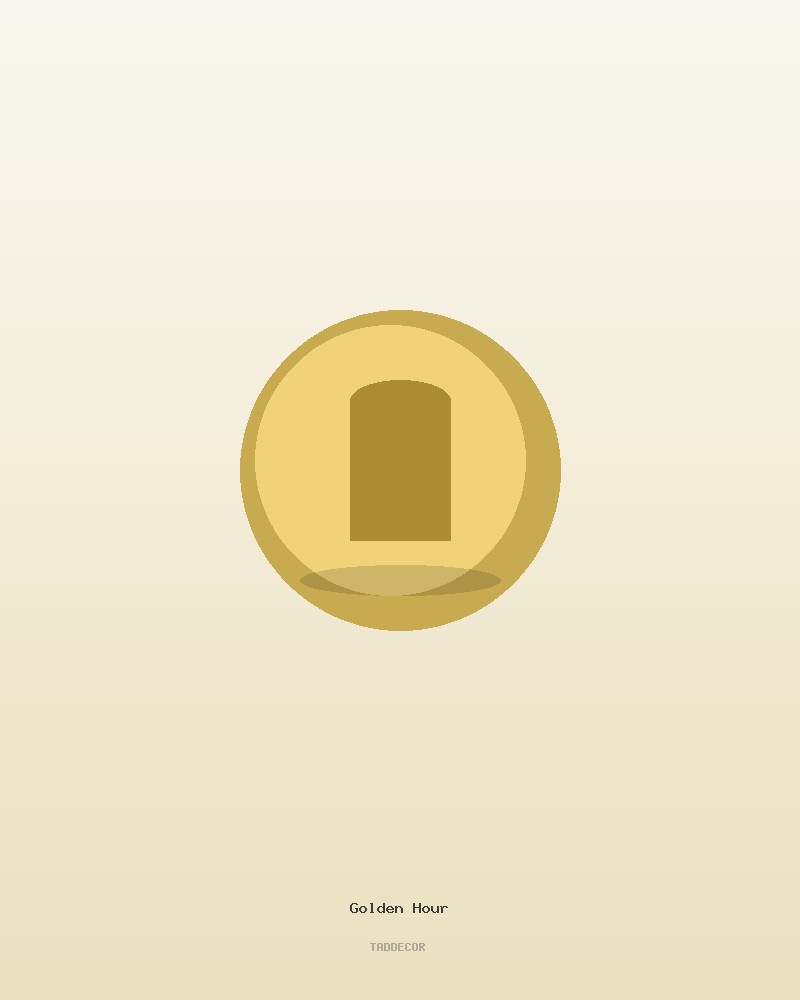 Wanduhr "Golden Hour" Metall