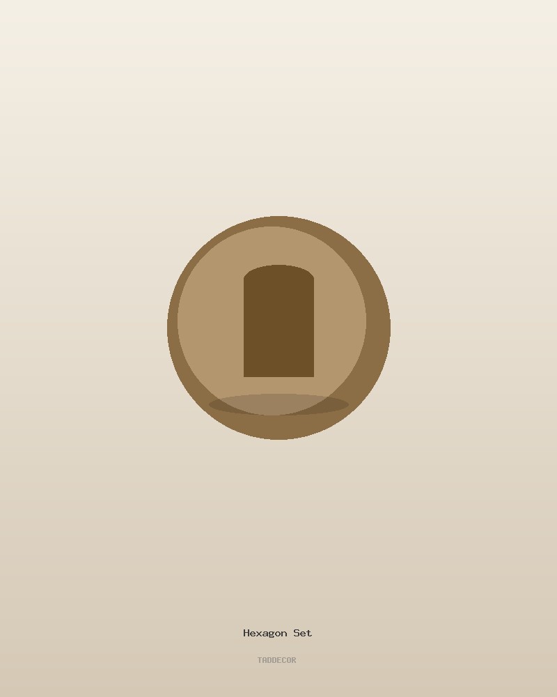 Wandregal "Hexagon" 3er-Set