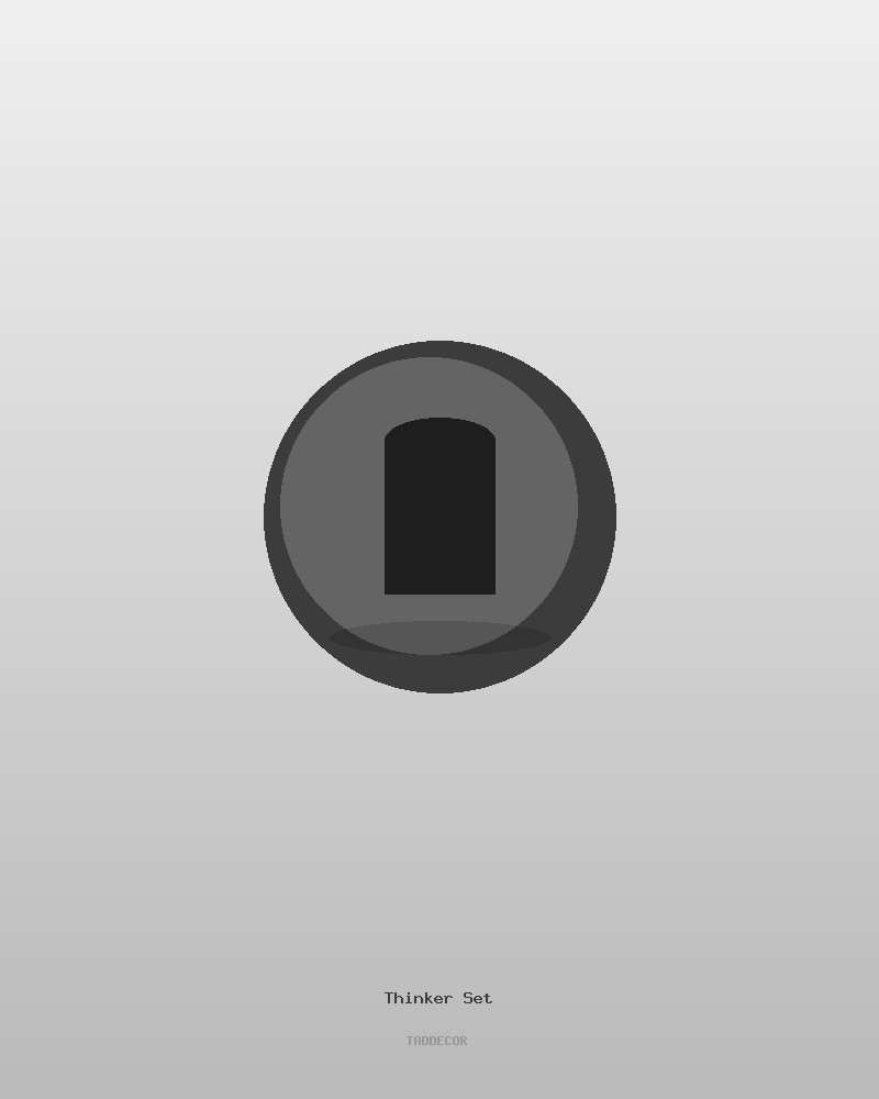 Buchstützen "Thinker" 2er-Set