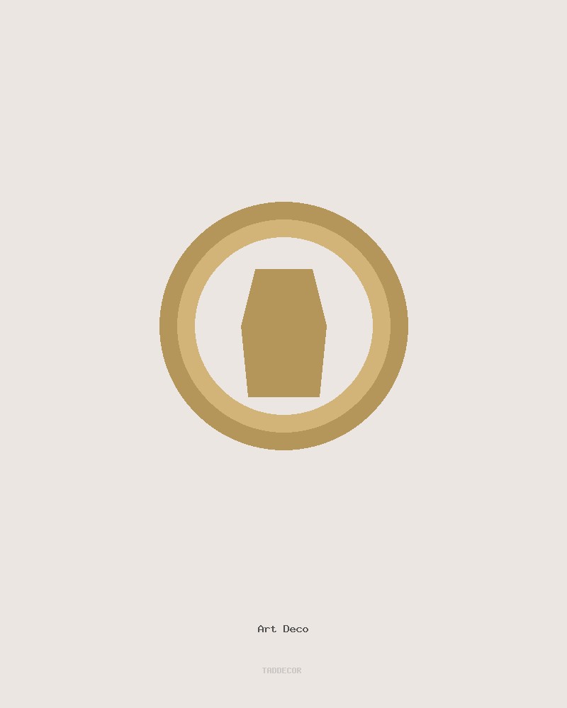 Wandspiegel "Art Deco" Gold